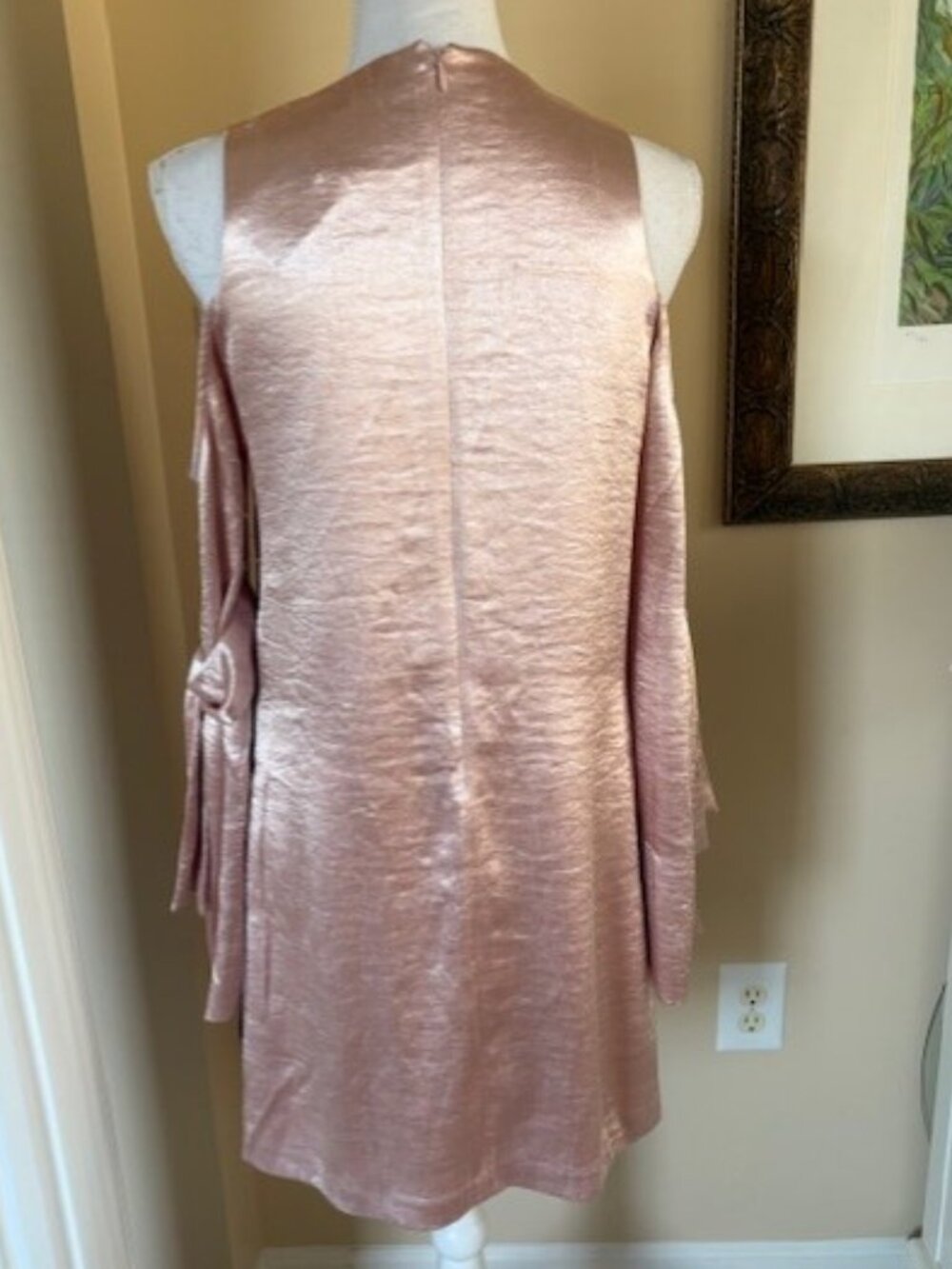 NWT RACHEL ROY VELVETY COLD SHOULDER DRESS - Picture 3 of 10